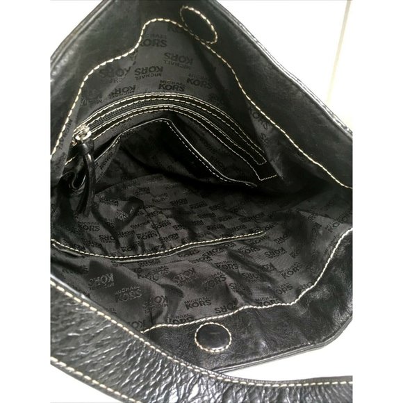 Michael Michael Kors Large Black Leather Shoulder Bag - Picture 3 of 12